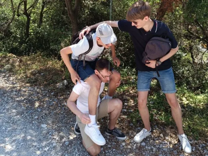 Ferenczy Márk Gáborral és Andrissal